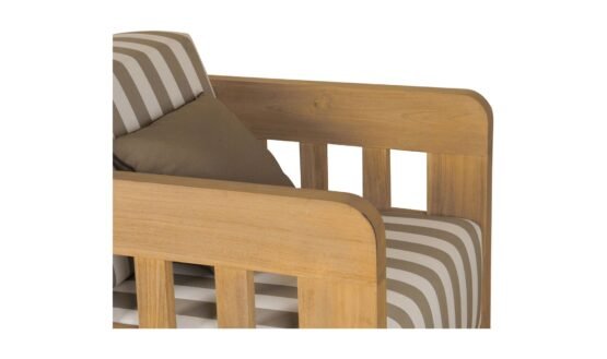 ADELAIDE OUTDOOR ACCENT CHAIR BROWN STRIPE - Image 5