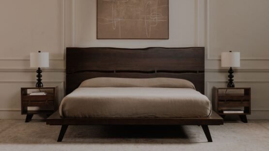 MADAGASCAR QUEEN PLATFORM BED DARK BROWN - Image 2