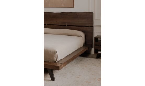 MADAGASCAR QUEEN PLATFORM BED DARK BROWN - Image 5
