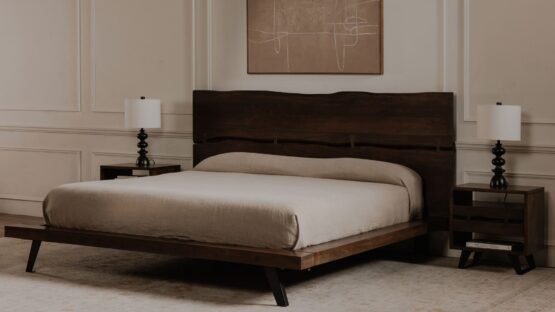 MADAGASCAR KING PLATFORM BED DARK BROWN - Image 3