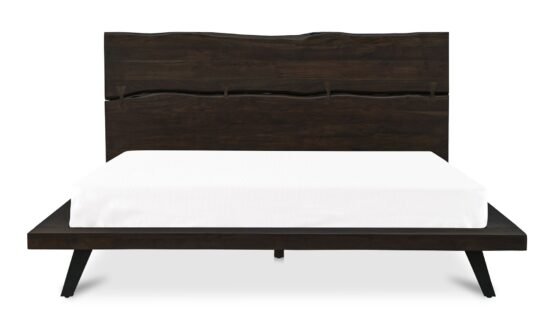 MADAGASCAR KING PLATFORM BED DARK BROWN