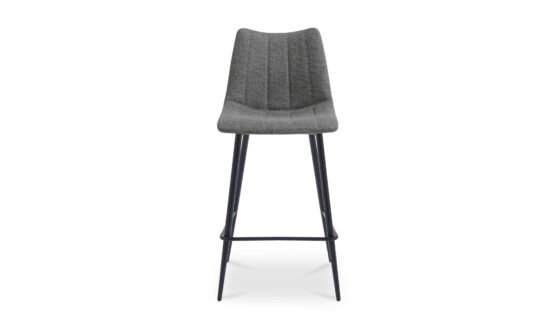 ALIBI COUNTER STOOL -SET OF TWO DARK GREY - Image 4
