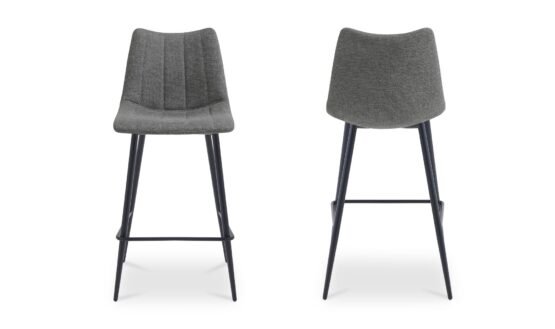 ALIBI COUNTER STOOL -SET OF TWO DARK GREY - Image 3