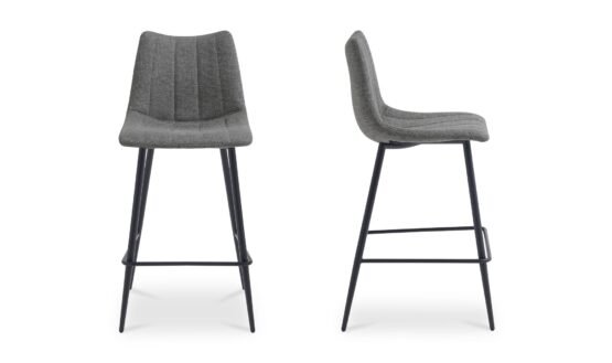 ALIBI COUNTER STOOL -SET OF TWO DARK GREY - Image 2