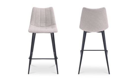 ALIBI COUNTER STOOL-SET OF TWO BEIGE - Image 3