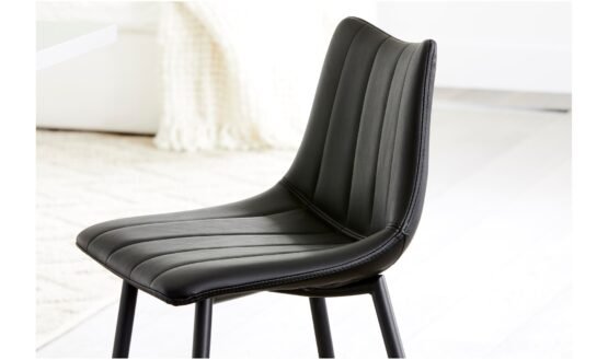 ALIBI BARSTOOL MATTE - SET OF TWO BLACK - Image 2