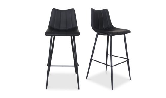 ALIBI BARSTOOL MATTE - SET OF TWO BLACK - Image 5