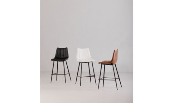 ALIBI BARSTOOL - SET OF TWO BROWN - Image 3