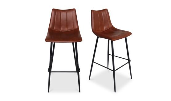 ALIBI BARSTOOL - SET OF TWO BROWN - Image 4