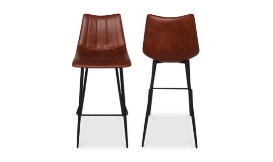 ALIBI BARSTOOL - SET OF TWO BROWN - Image 5