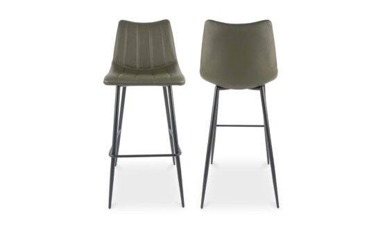 ALIBI BARSTOOL - SET OF TWO DARK GREEN - Image 4