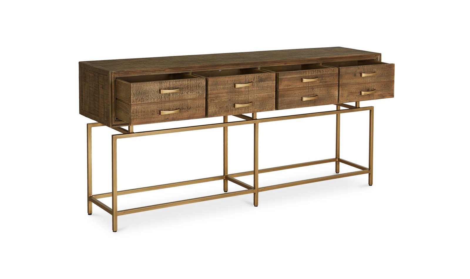 ANNECY CONSOLE TABLE NATURAL ANTIQUE COPPER - Image 5