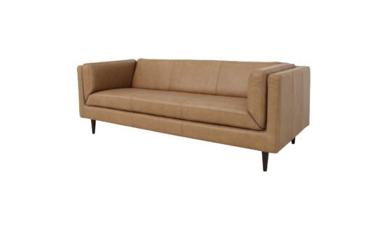WOODS SOFA LEATHER TAN - Image 2
