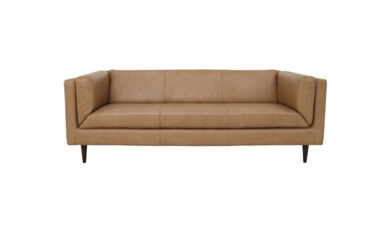 WOODS SOFA LEATHER TAN