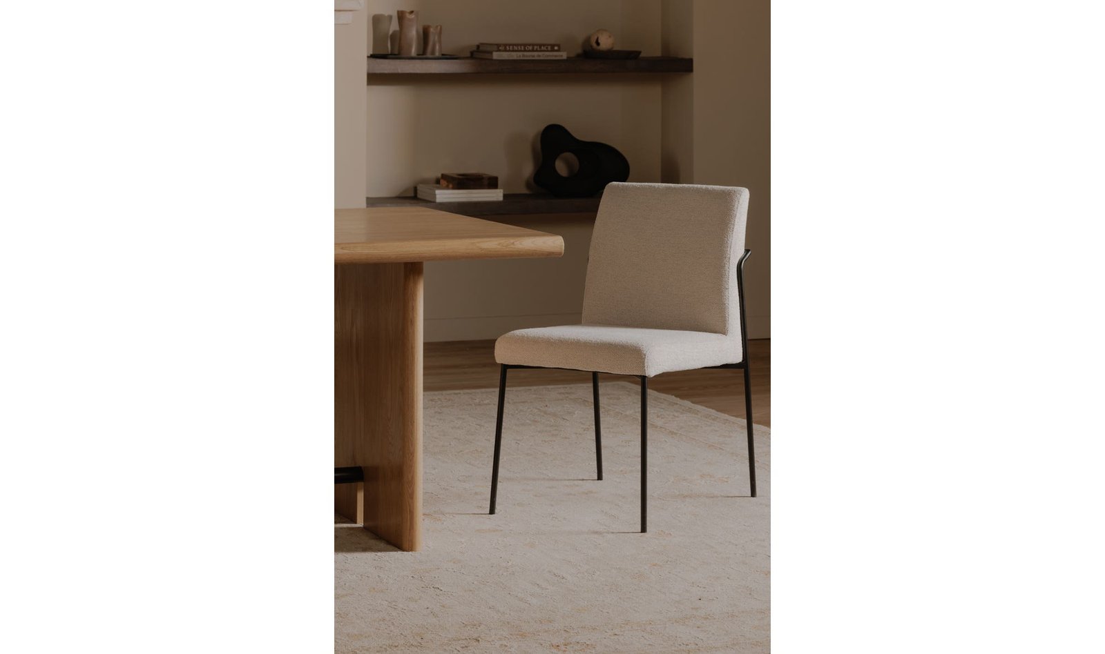 DANNY DINING CHAIR IVORY SET OF TWO LIGHT GREY - Image 3