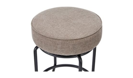 KELSEY SWIVEL COUNTER STOOL LIGHT BROWN - Image 3