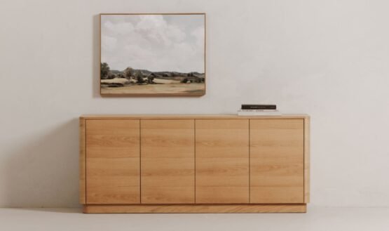 ROUND OFF SIDEBOARD NATURAL OAK BROWN - Image 2