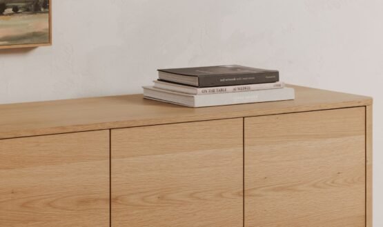 ROUND OFF SIDEBOARD NATURAL OAK BROWN - Image 3