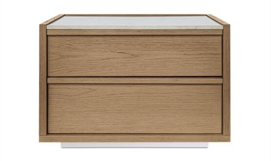ASHCROFT NIGHTSTAND OAK BROWN