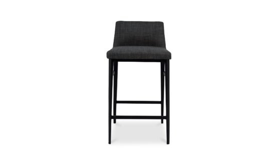 BARON COUNTER STOOL CHARCOAL GREY WHITE