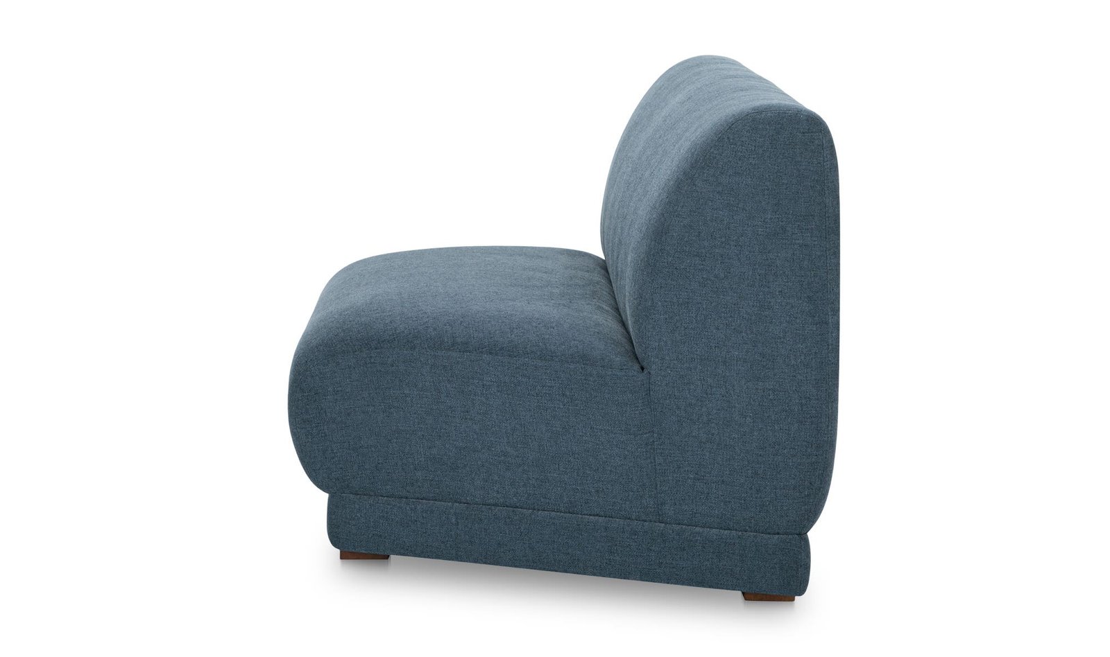 FRASER WEDGE SLIPPER CHAIR DEEP BLUE OFF WHITE - Image 5