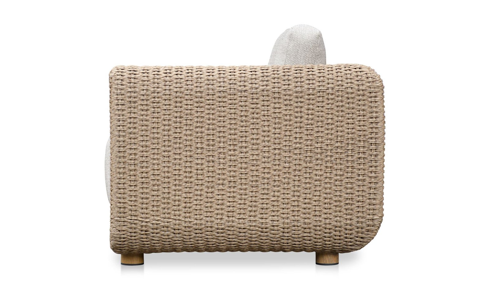 SOMA OUTDOOR ACCENT CHAIR NATURAL SPECKLED CHARCOAL - Image 5