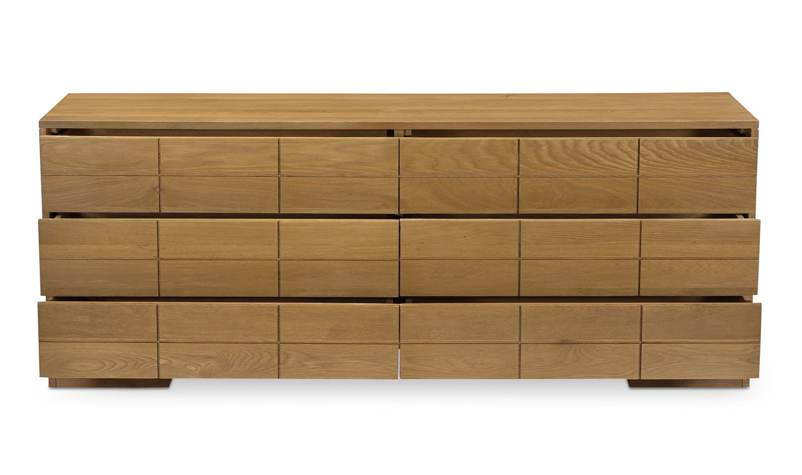 GIA 6 DRAWER DRESSER BROWN COUNTRY OAK - Image 4