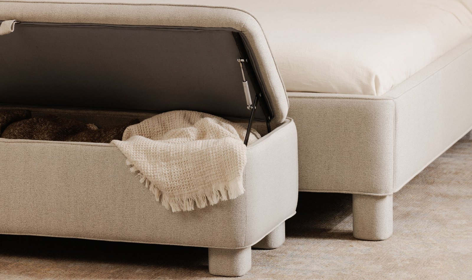 ICHIGO STORAGE BENCH LIGHT BROWN - Image 3