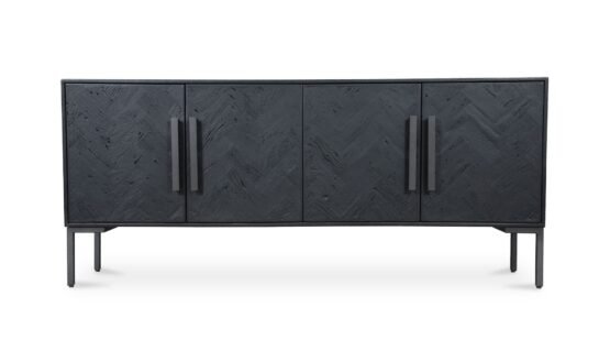 FISHBONE SIDEBOARD BLACK GREY