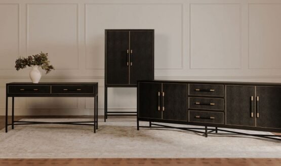 MAKO BAR CABINET BLACK OAK - Image 2