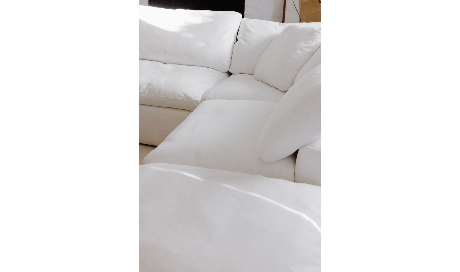 CLAY CORNER CHAIR CREAM WHITE COASTSIDE SAND - Image 4