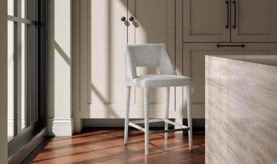 JOYCE COUNTER STOOL BEIGE LIGHT BROWN - Image 2