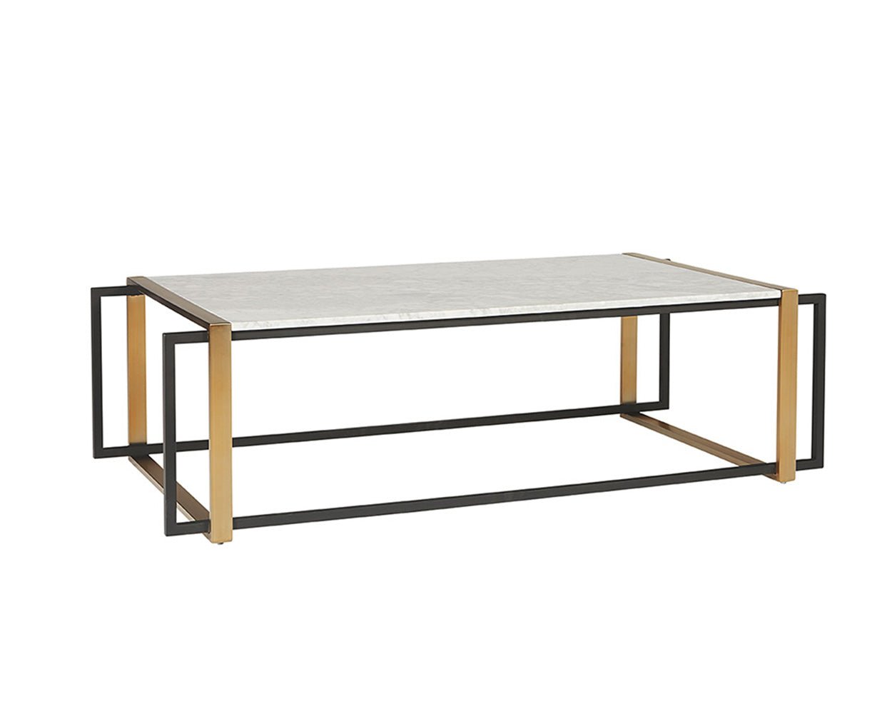 Garnet Coffee Table White Marble - Image 3