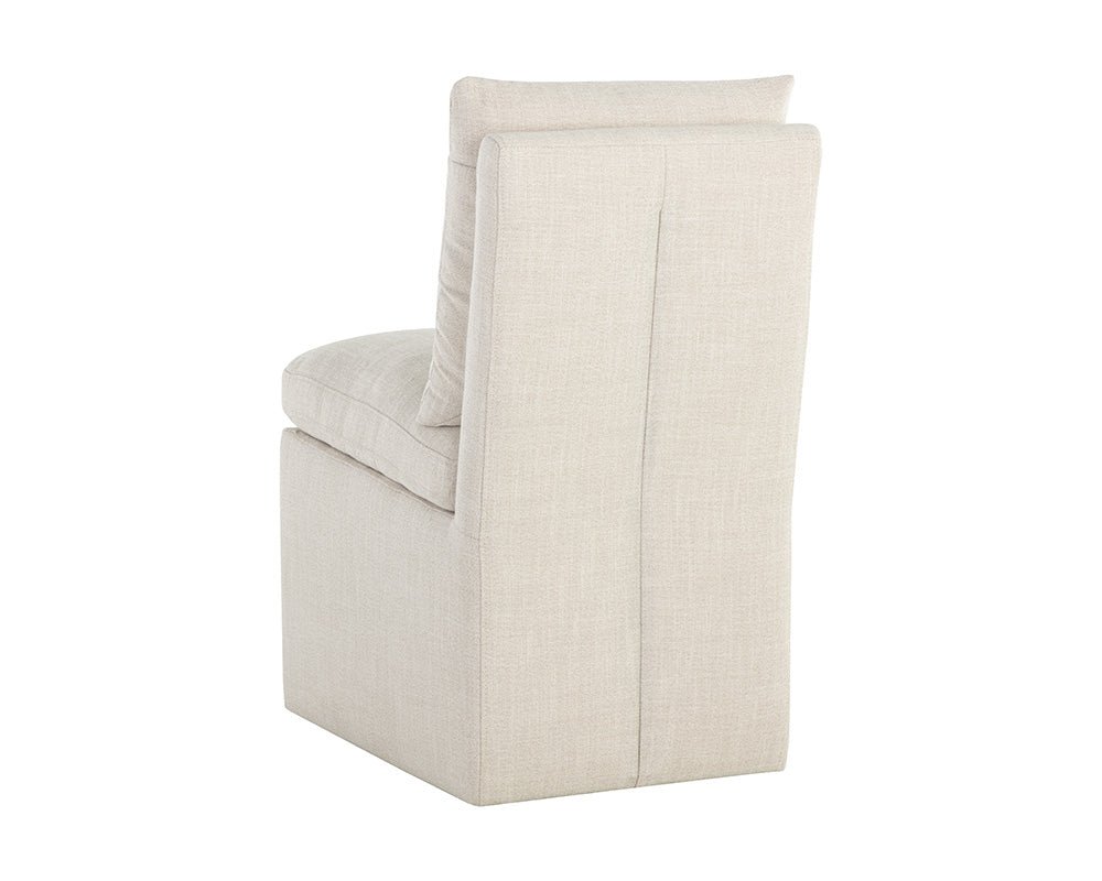 Glenrose Wheeled Dining Chair Effie Linen - Image 8