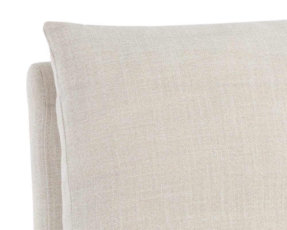 Glenrose Wheeled Dining Chair Effie Linen - Image 10