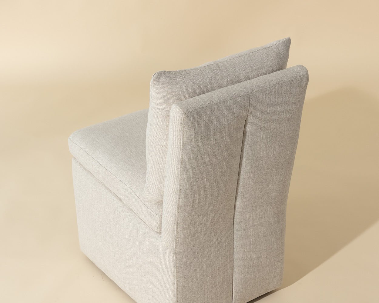 Glenrose Wheeled Dining Chair Effie Linen - Image 5