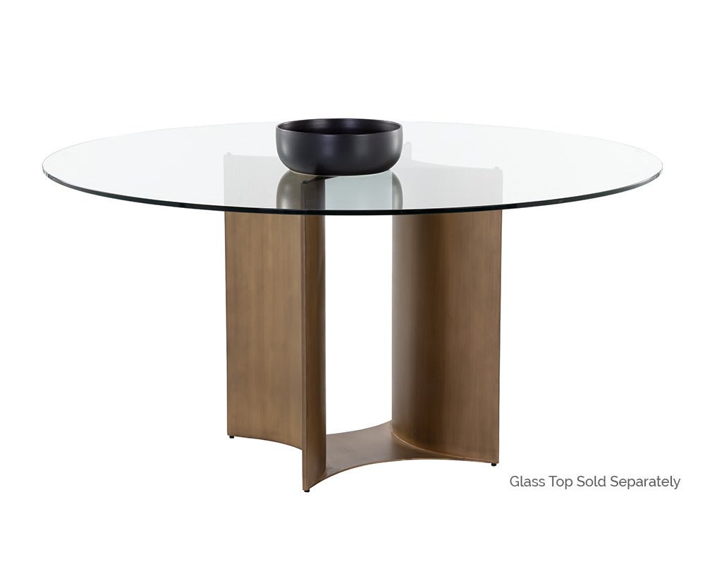 Denver Dining Table Base Antique Brass - Image 4