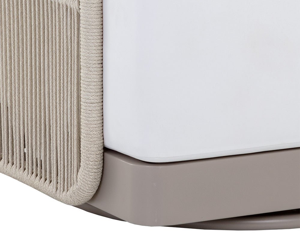 Allariz Swivel Armchair Stinson White - Image 6