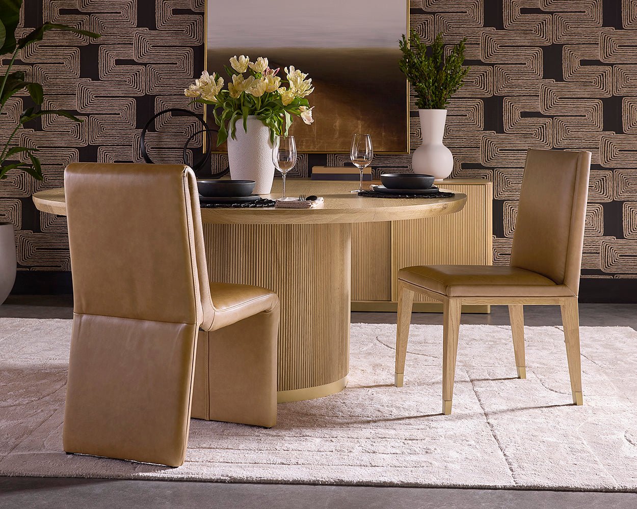 Cascata Dining Chair Marseille Camel - Image 3