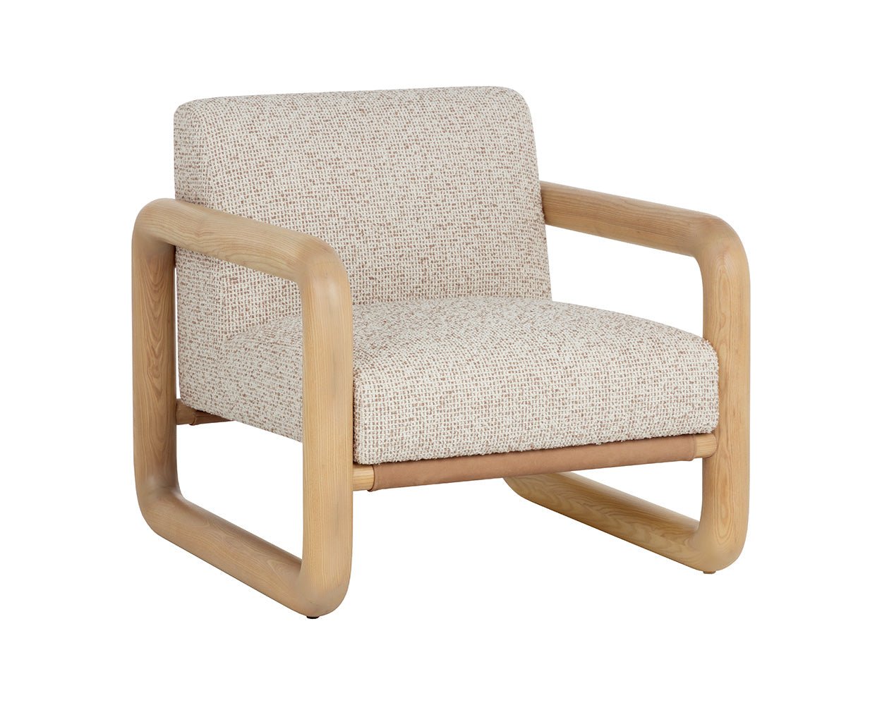 Nubo Lounge Chair Noah Ecru / Nubuck Tan - Image 3