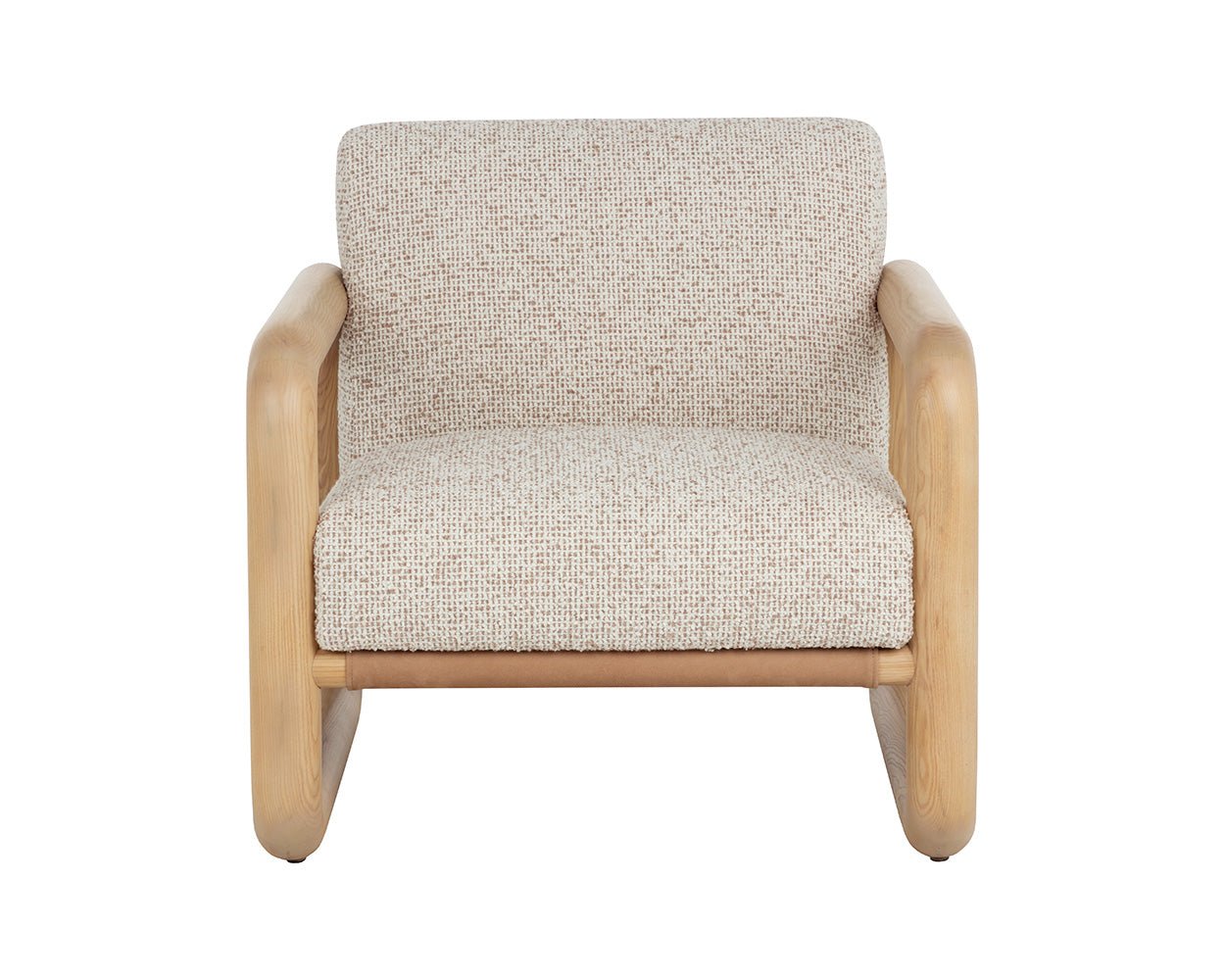 Nubo Lounge Chair Noah Ecru / Nubuck Tan - Image 4