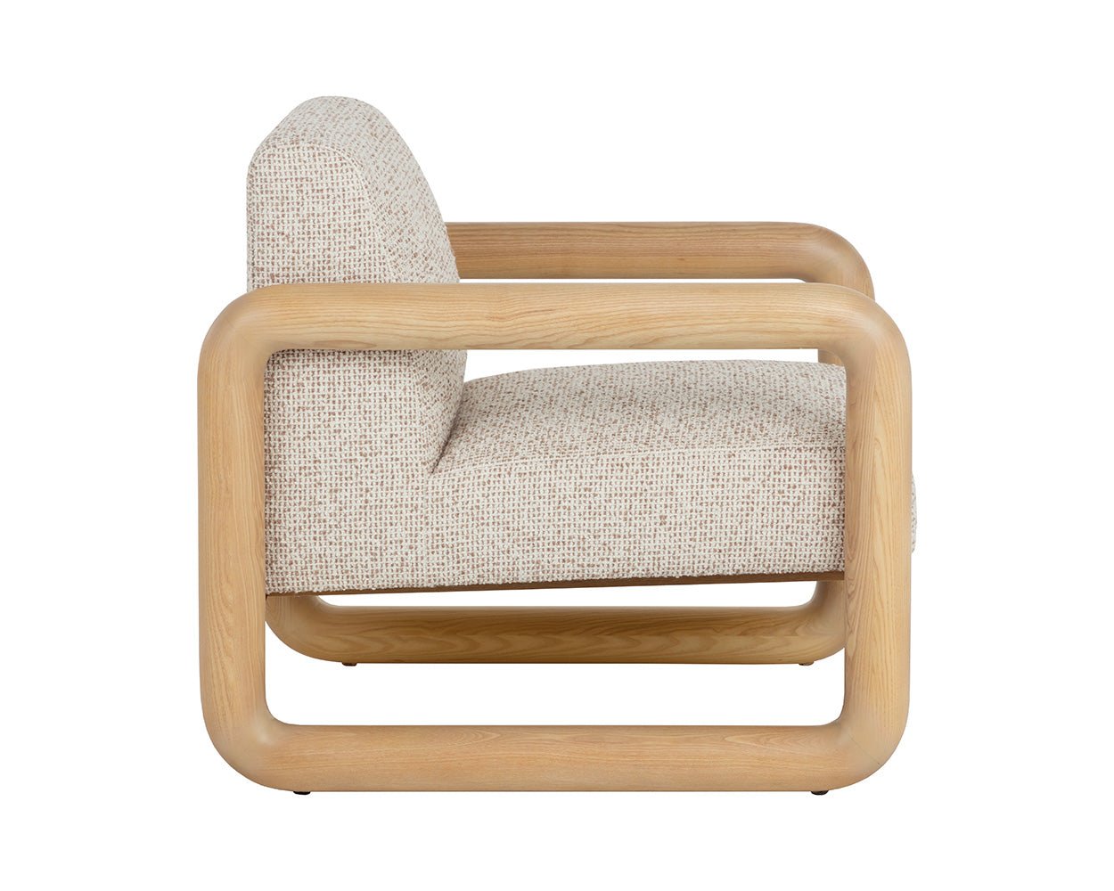Nubo Lounge Chair Noah Ecru / Nubuck Tan - Image 5