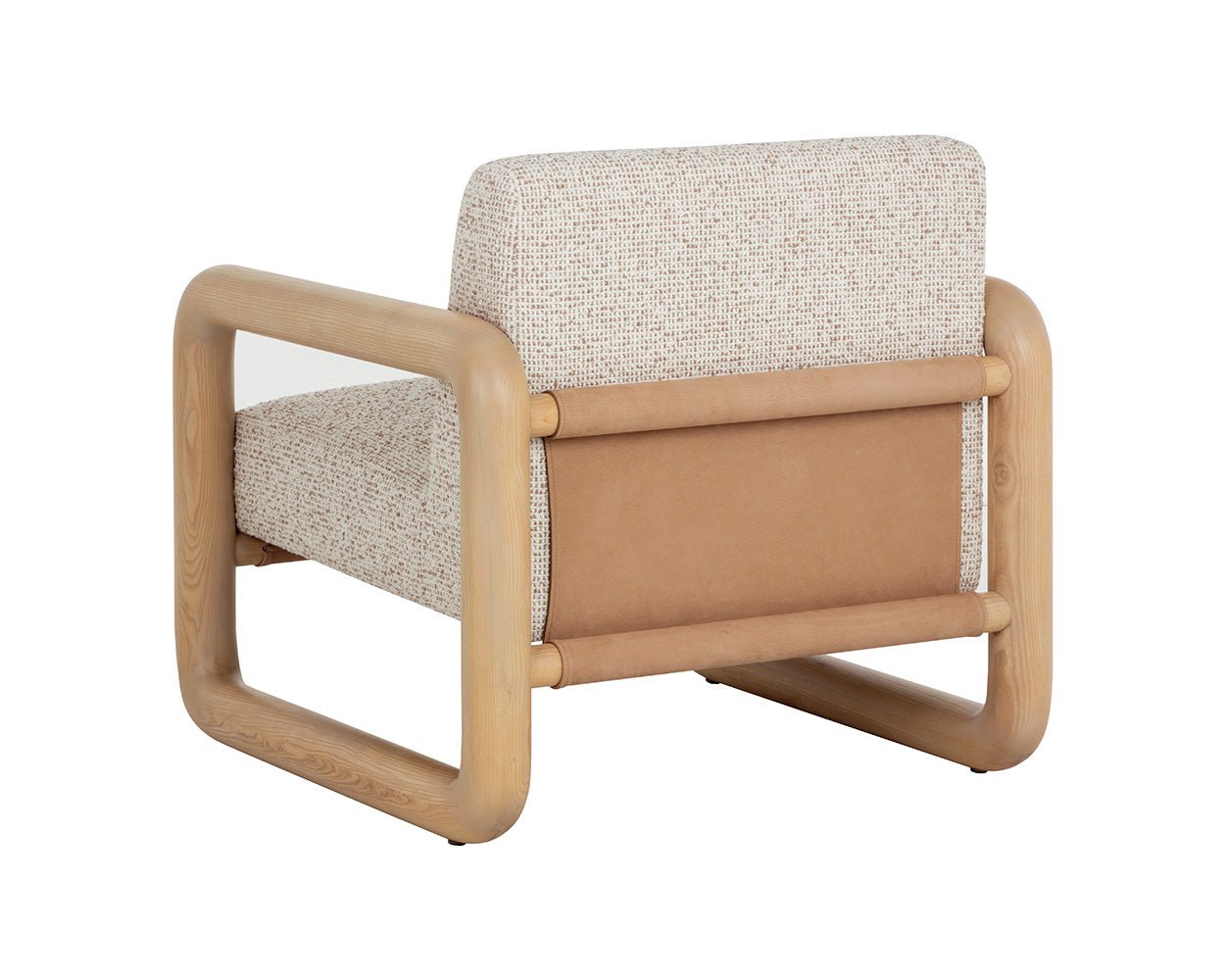 Nubo Lounge Chair Noah Ecru / Nubuck Tan - Image 6