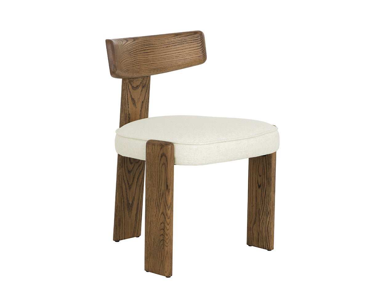Horton Dining Chair - Warm Brown Geralt Linen - Image 4
