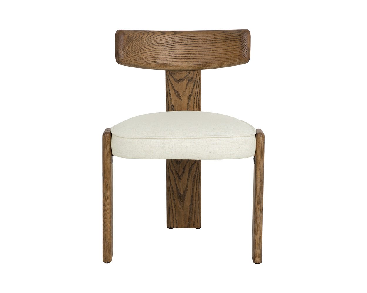 Horton Dining Chair - Warm Brown Geralt Linen - Image 5
