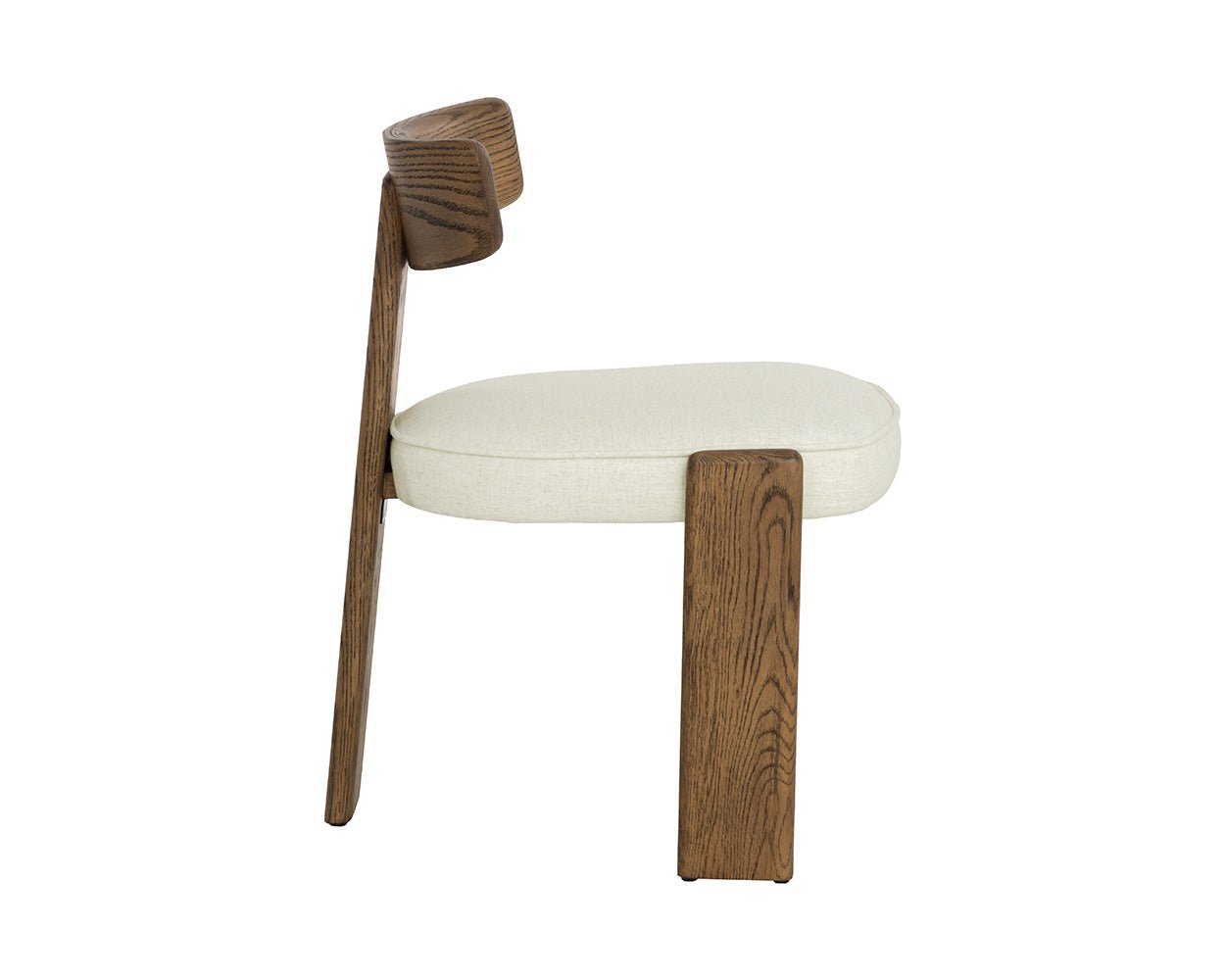 Horton Dining Chair - Warm Brown Geralt Linen - Image 6