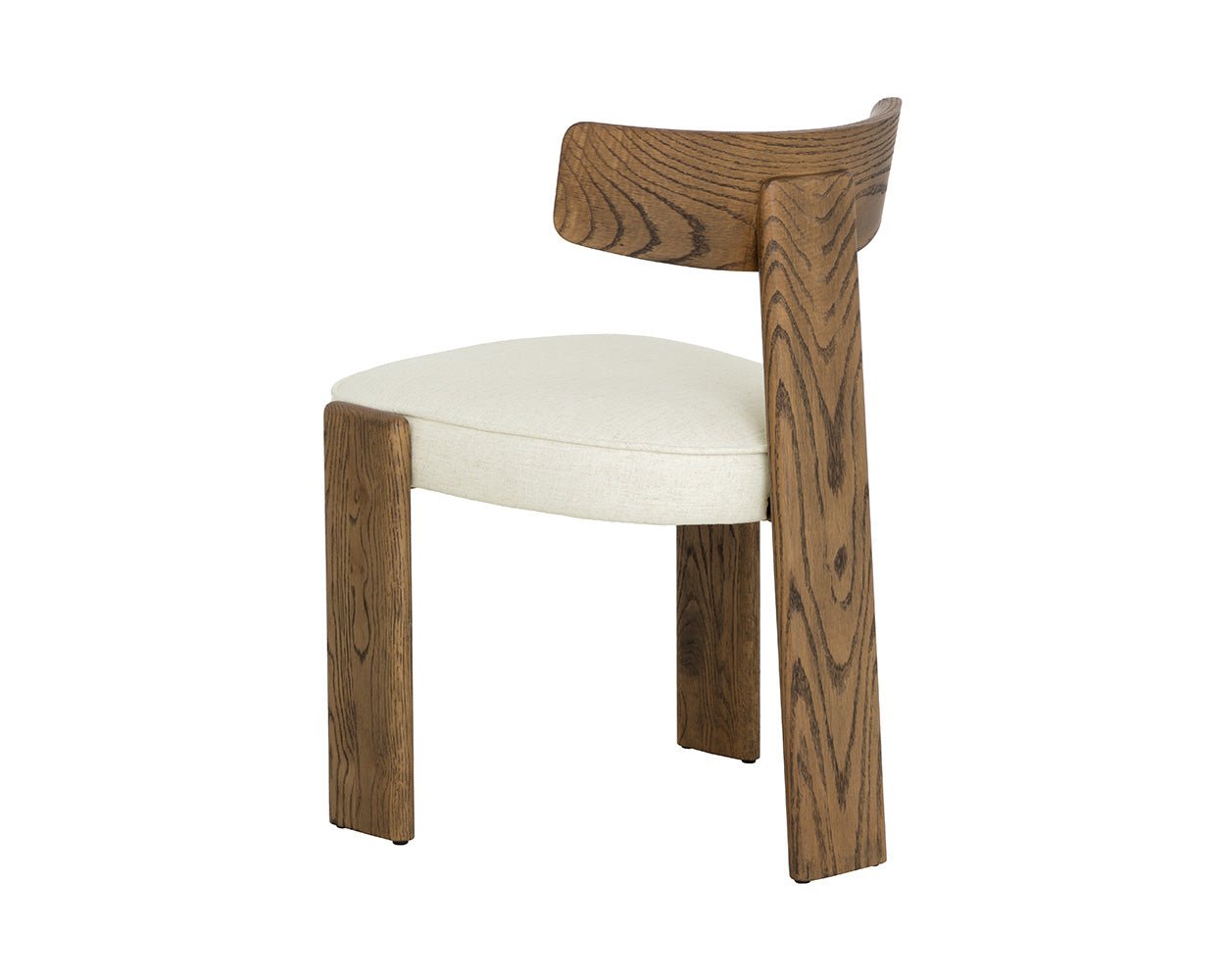 Horton Dining Chair - Warm Brown Geralt Linen - Image 7