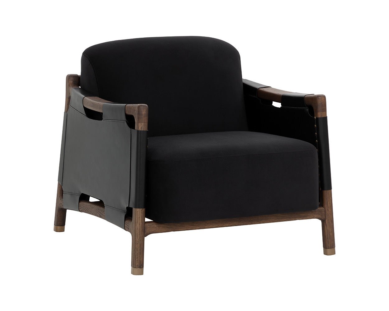 Calloway Lounge Chair - Antique Brown Abbington Black / Onyx - Image 5
