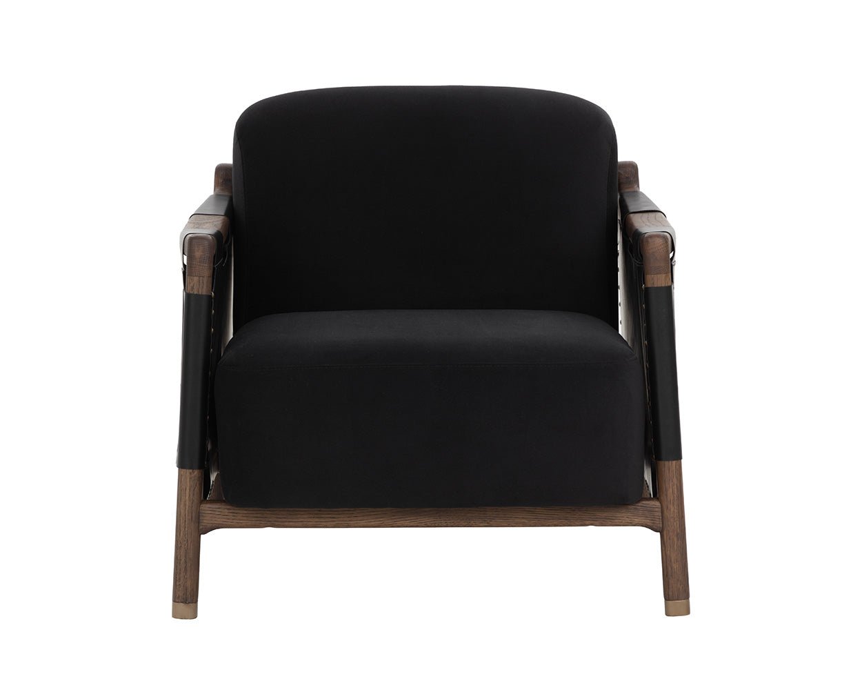 Calloway Lounge Chair - Antique Brown Abbington Black / Onyx - Image 6
