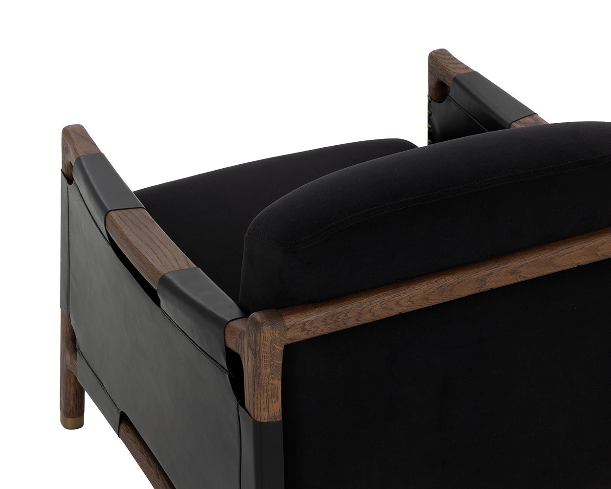 Calloway Lounge Chair - Antique Brown Abbington Black / Onyx - Image 9
